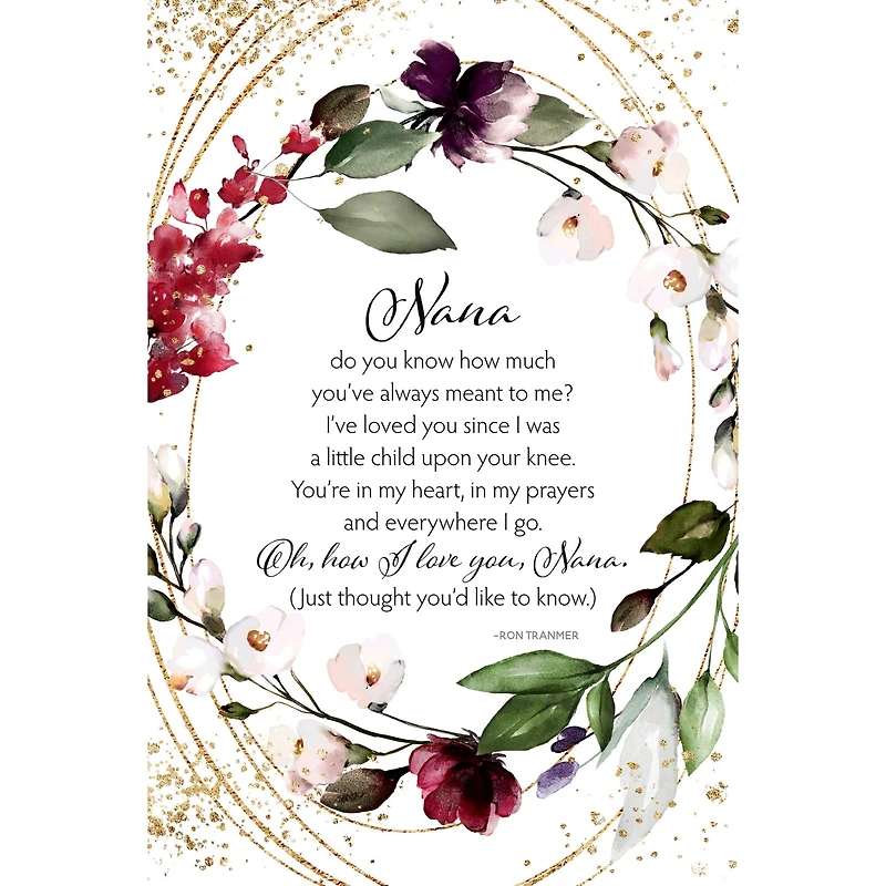 Nana Do You Know Inspirational Wood Plaque