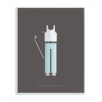 Stupell Industries Freddie Mercury Wooden Wall Plaque