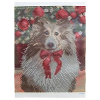 8" x 10" Collie Dog Diamond Art Kit with Frame by Make Market®