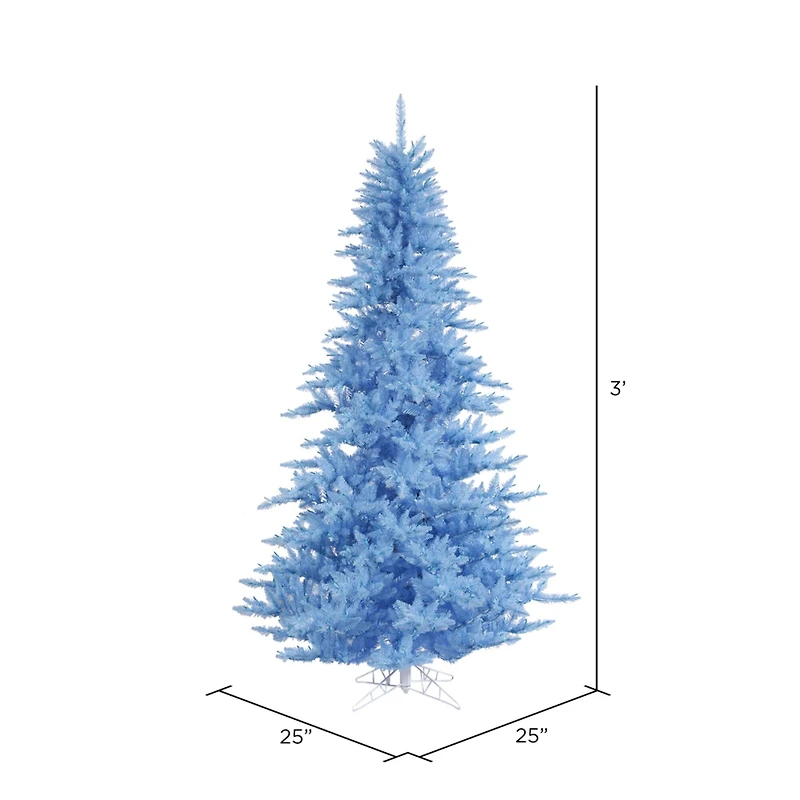 3ft. Unlit Sky Blue Fir Artificial Christmas Tree