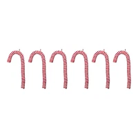 6ct. Fabric Candy Cane Ornaments