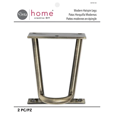 Dritz® Home Antique Brass Modern Hairpin Legs Set