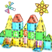 PicassoTiles® 48-Piece Mini Diamond Magnetic Tiles Series Set