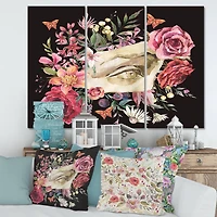 Designart - Greek Sculpture David Eye With Dried Wildflowers