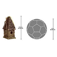 Design Toscano 13.5" Woodland Fairy Garden House Statue