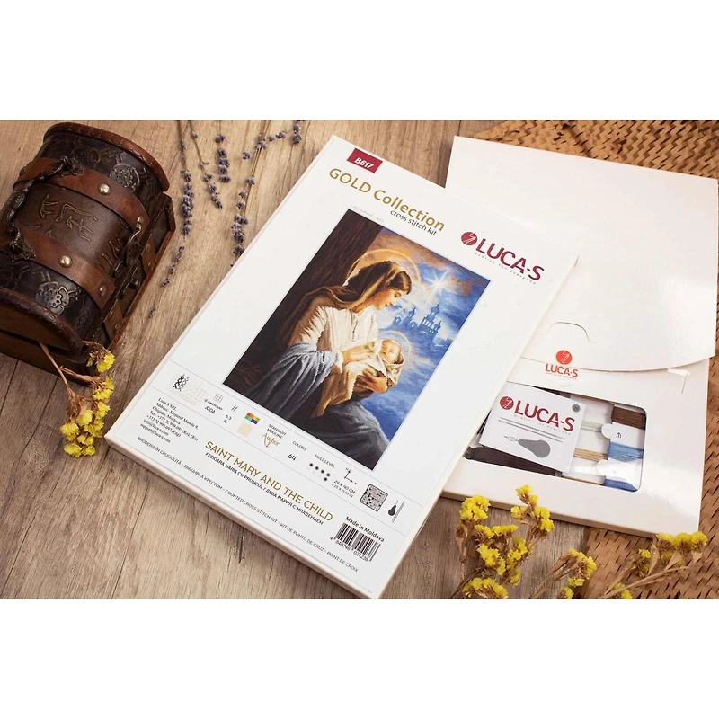 Luca-S Saint Mary and The Child Counted Cross Stitch Kit