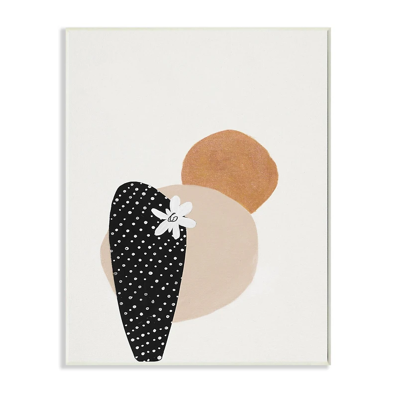 Stupell Industries Floral Prickly Pear Cactus Terracotta Abstract Wall Plaque