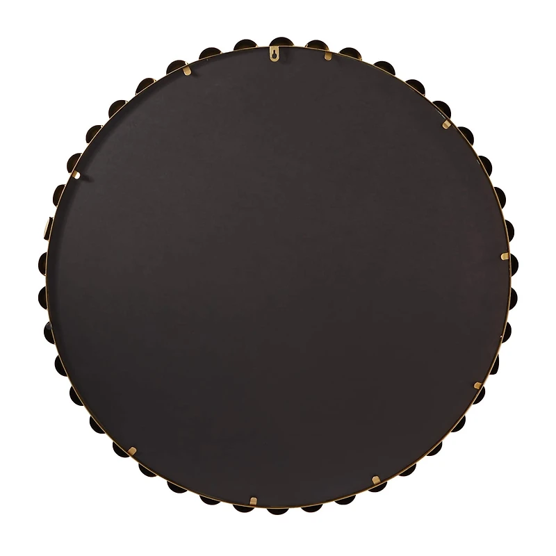 CosmoLiving by Cosmopolitan Gold Metal Orb Framed Wall Mirror 36" x 2" x 36"