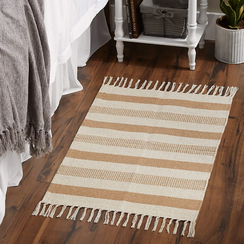 DII® Stone Combo Stripe Hand-Loomed Rug, 2ft. x 3ft.