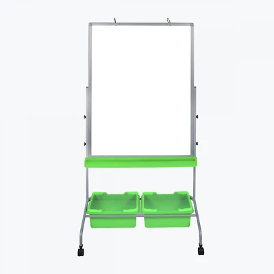 Luxor Classroom Chart Stand with Storage Bins