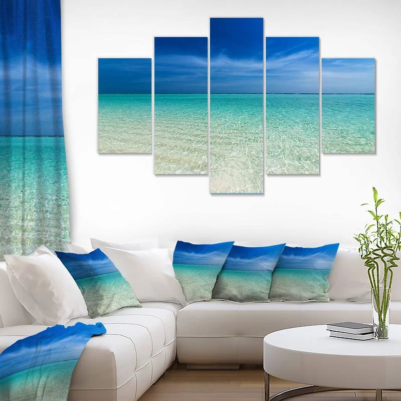 Designart - Turquoise Ocean Under Blue Sky