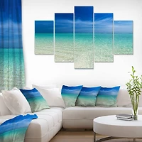Designart - Turquoise Ocean Under Blue Sky