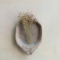 Hello Honey® 18" Natural Rustic Reclaimed Wood Bowl with Handles