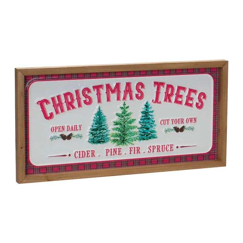 Christmas Tree Wall Signs, 2ct.