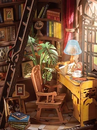 Rolife® Silent Corner Study DIY Book Nook Shelf Insert Kit