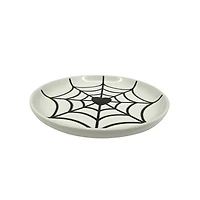 7" Black & White Spiderweb Plate by Makery™