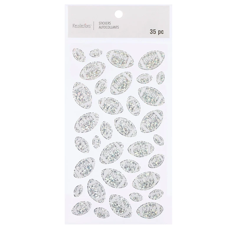 Holographic Football Stickers by Recollections™