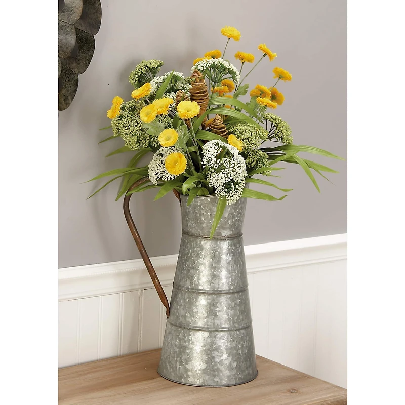 16" Gray Iron Farmhouse Planter