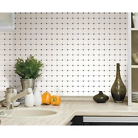 RoomMates Black & White Diamond Backsplash StickTiles®