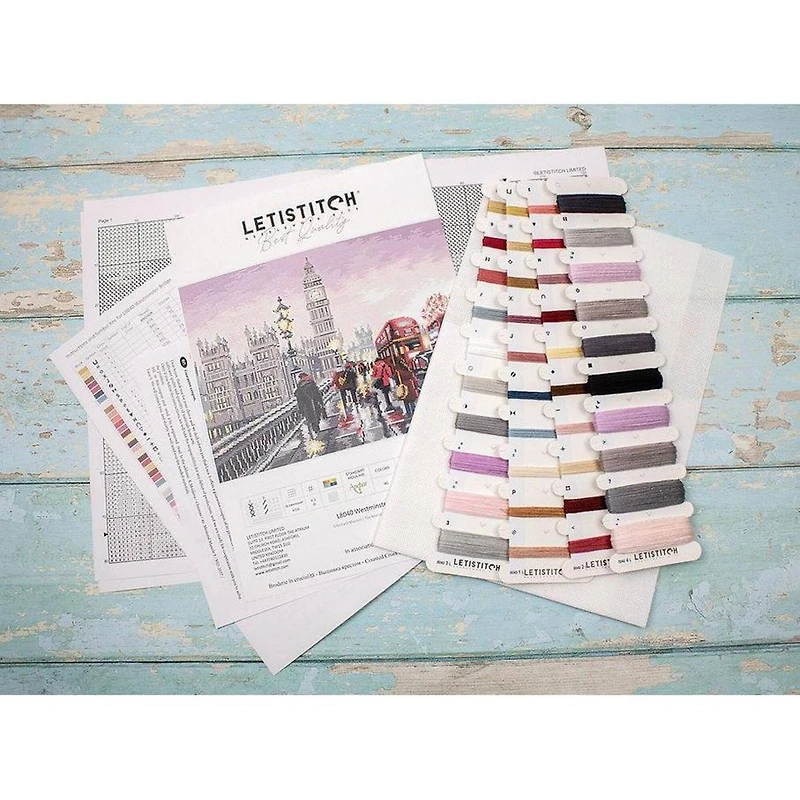 LetiStitch Westminster Bridge Counted Cross Stitch Kit