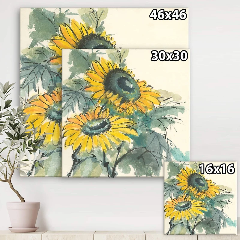 Designart - Tradionnal Sunflower I