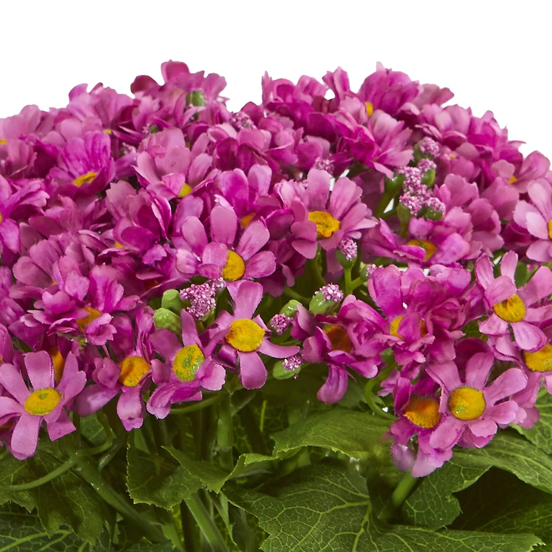 Daisy Artificial Arrangement in Fluted Vase