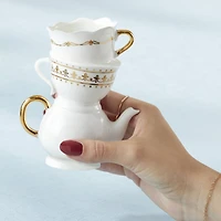 Kate Aspen® Medium Tea Time Whimsy Ceramic Bud Vase