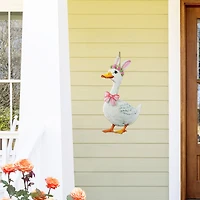 Glitzhome® Set of 3 Easter Metal Duck Family Yard Stake