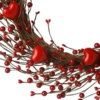 Glitzhome® 18" Valentine's Berry Wreath