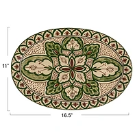 Hello Honey® 16.5" Garden Tapestry Stoneware Platter