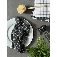 DII® Mineral Gray Combo Windowpane Dishcloths, 6ct.