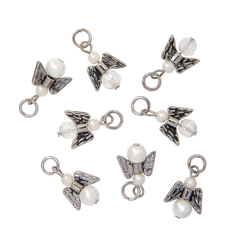 Charmalong™ Rhodium Angel Charms by Bead Landing™