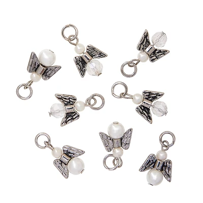 Charmalong™ Rhodium Angel Charms by Bead Landing™