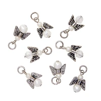 Charmalong™ Rhodium Angel Charms by Bead Landing™
