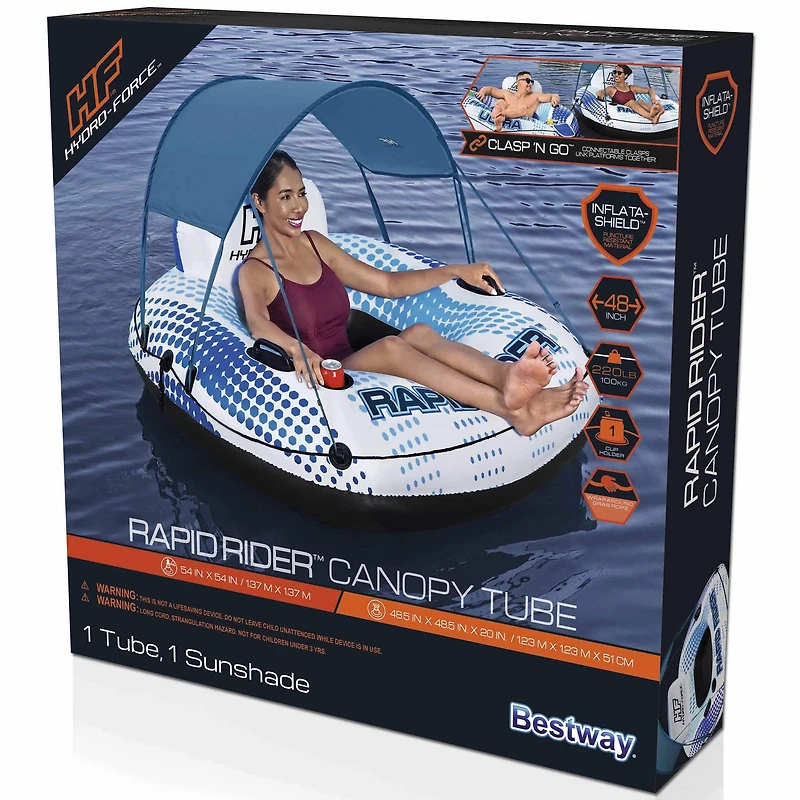 Bestway 54" x 54" Hydro-Force Rapid Rider Canopy Tube
