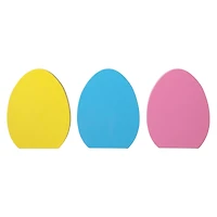 Glitzhome® 7.5" Set of 3 Easter Wooden Easter Egg Table Decor