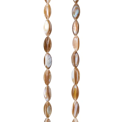 Natural Shell Rice Beads, 12mm by Bead Landing™