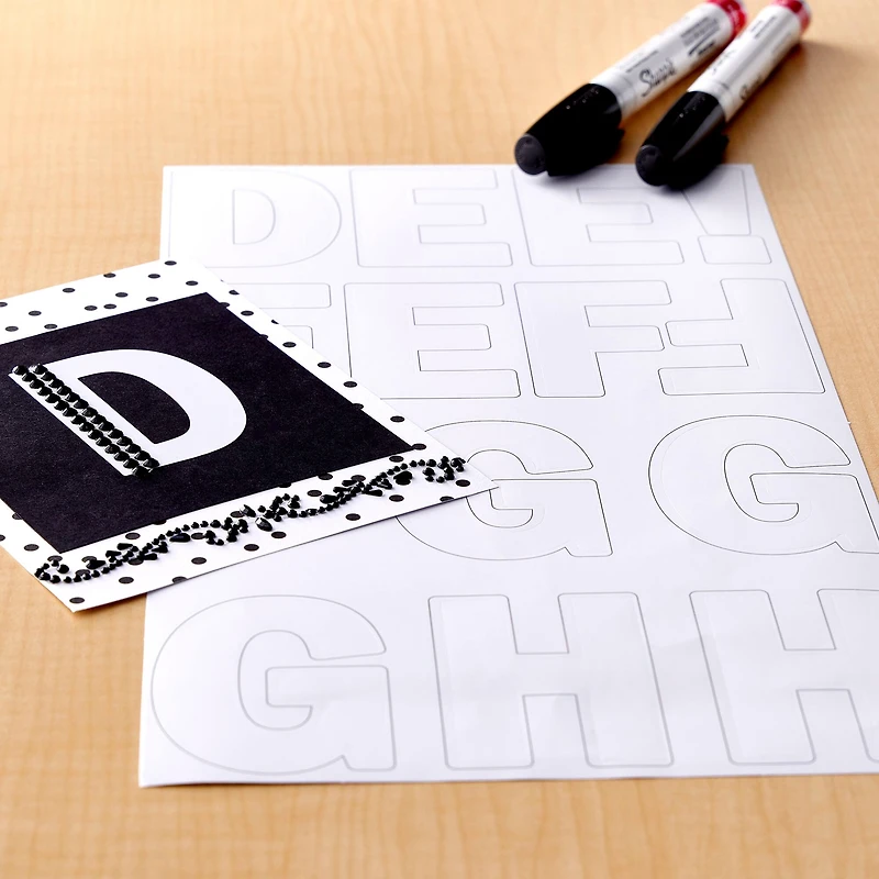 White Alphabet Stickers by Recollections™