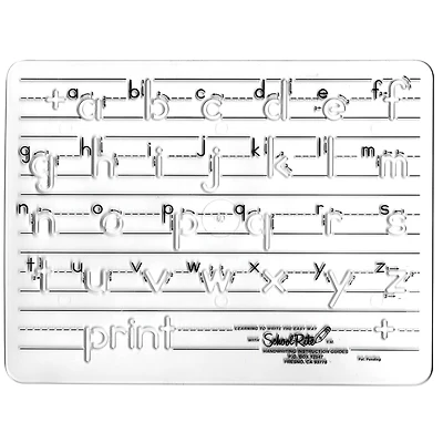 School Rite® Handwriting Instruction Guide Template, Lowercase Manuscript