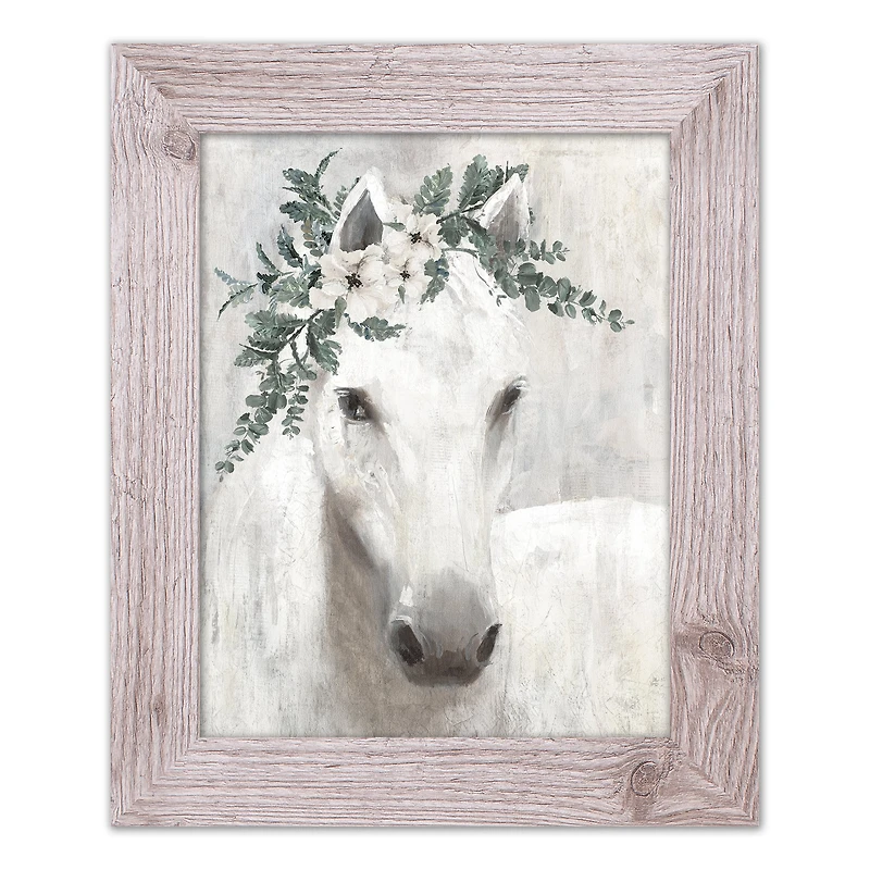 Horse with Greens Western Framed Print