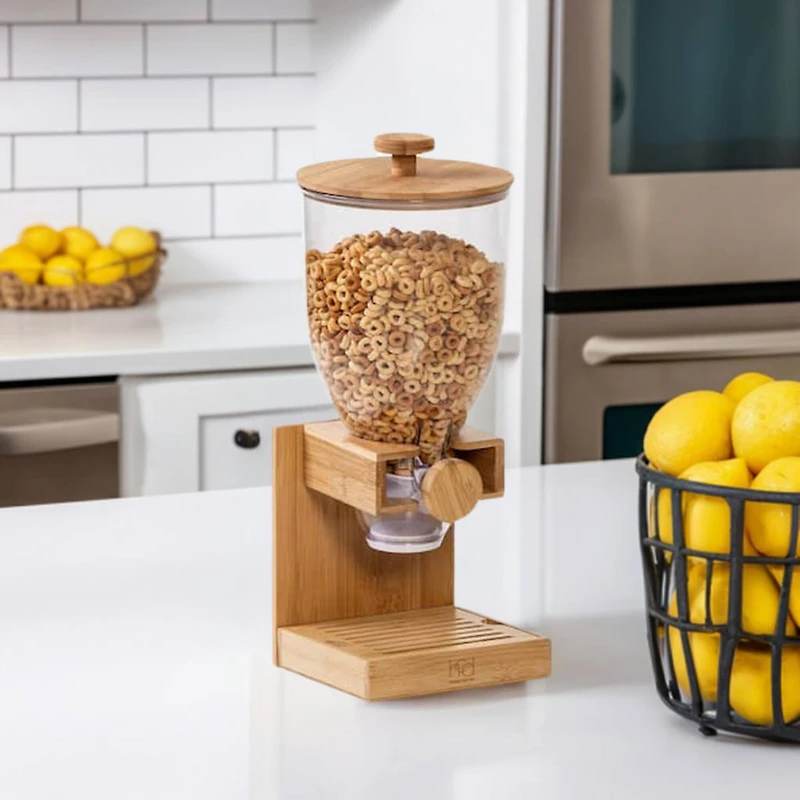 Natural Bamboo Cereal Dispenser