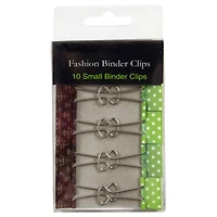 JAM Paper Fashion Polka Dot & Damask Binder Clips