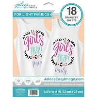 Jolee's Boutique® Easy Image® Light Fabric Transfer Sheets, 18ct.