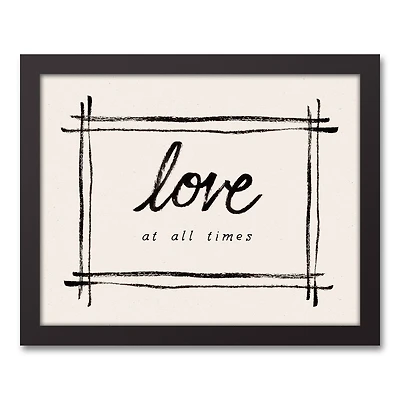 Love At All Times 15.73" x 12.73" Black Framed Canvas