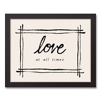Love At All Times 15.73" x 12.73" Black Framed Canvas