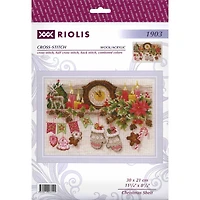 RIOLIS Christmas Shelf Cross Stitch Kit