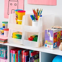 IRIS Medium Clear Plastic Stacking Bin