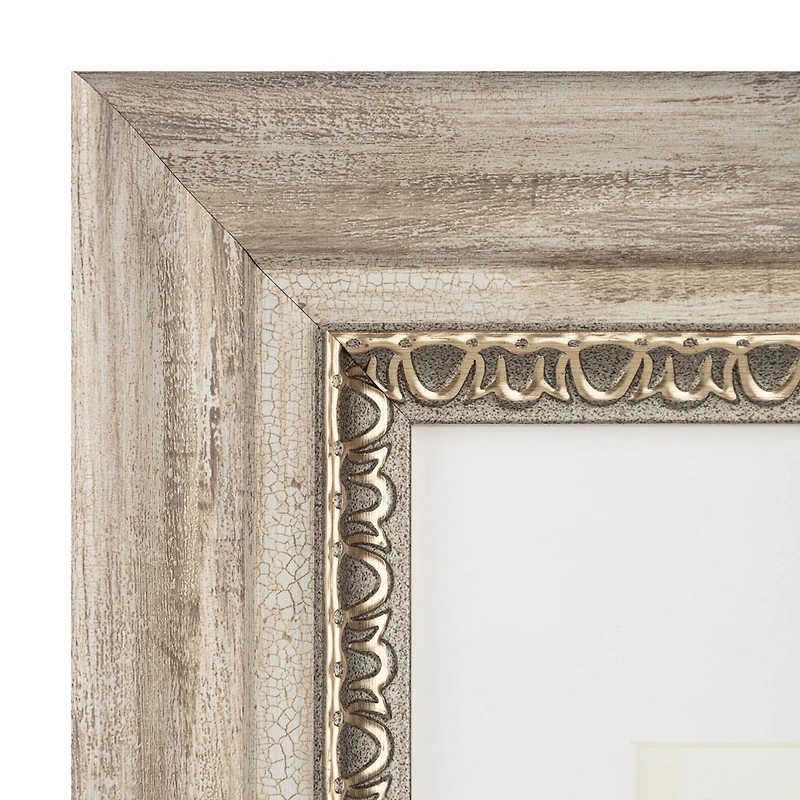 Home 8" x 10" Brown Whitewashed & Gold Frame with Mat by Studio Décor®