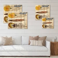 Designart - Ethnic Yellow Feather From Wing