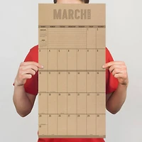 TF Publishing 2024 Big Grid - Kraft Wall Calendar